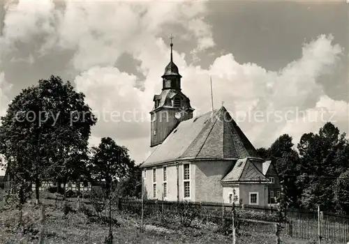 AK / Ansichtskarte Schoenfeld Erzgebirge Kirche Kat. Schmiedeberg Osterzgebirge