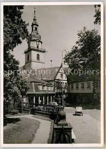 AK / Ansichtskarte Erbach Odenwald Evangelische Kirche Rathaus  Kat. Erbach