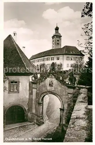 AK / Ansichtskarte Gundelsheim Neckar Schloss Horneck