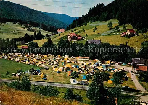 AK / Ansichtskarte Obertal Baiersbronn Campingplatz Tannenfels Luftkurort Schwarzwald Kat. Baiersbronn