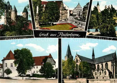AK / Ansichtskarte Paderborn Schloss Altstadt Kirche Kat. Paderborn