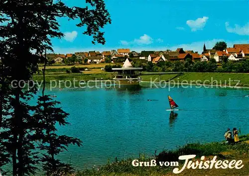 AK / Ansichtskarte Wetterburg Uferpartie am Twistesee Ferienland Waldeck Kat. Bad Arolsen