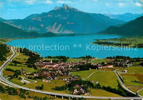 AK / Ansichtskarte Mondsee Salzkammergut Schafberg Autobahn Salzburg Wien Kat. Mondsee