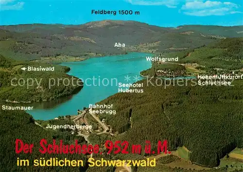 AK / Ansichtskarte Schluchsee Bahnhof Seebrugg Jugendherberge Feldberg  Kat. Schluchsee