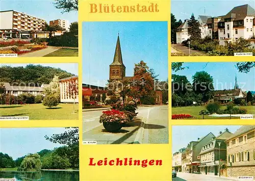 AK / Ansichtskarte Leichlingen Rheinland Evangelische Kirche Maedchenbildungsstaette Brueckenstrasse  Kat. Leichlingen (Rheinland)