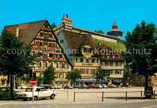 AK / Ansichtskarte Esslingen Neckar Marktplatz Burg Kat. Esslingen am Neckar