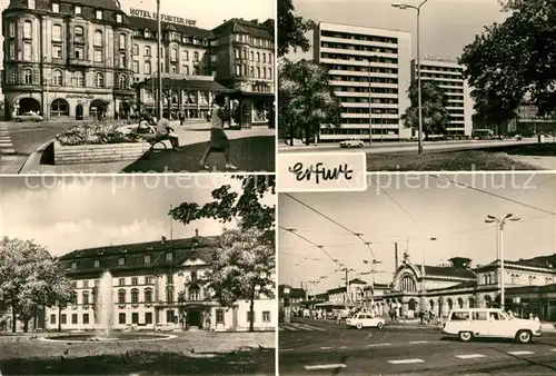 AK / Ansichtskarte Erfurt Interhotel Erfurter Hof Hauptbahnhof Juri Gagarin Ring  Kat. Erfurt