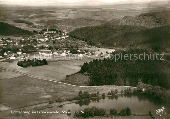 AK / Ansichtskarte Lichtenberg Oberfranken Fliegeraufnahme Kat
