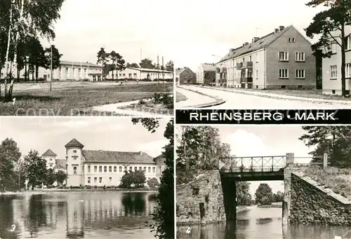 AK / Ansichtskarte Rheinsberg Erholungsheim Freundschaft Dubnastrasse Schlabornbruecke  Kat. Rheinsberg