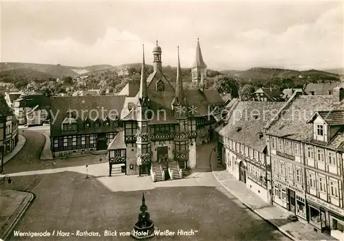 AK / Ansichtskarte Wernigerode Harz Rathaus  Kat. Wernigerode