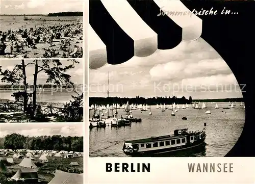 AK / Ansichtskarte Berlin Wannsee Camping Boot Lankwitz  Kat. Berlin