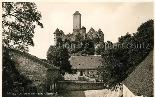 AK / Ansichtskarte Neckarzimmern Burg Hornberg Burghof Kat. Neckarzimmern