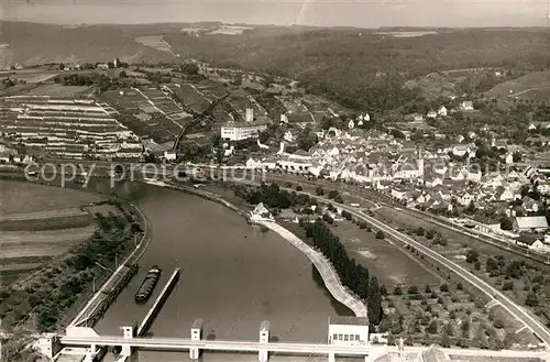 AK / Ansichtskarte Gundelsheim Neckar Fliegeraufnahme Kraftwerk