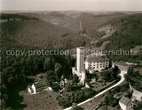 AK / Ansichtskarte Gundelsheim Neckar Fliegeraufnahme Schloss Hornegg