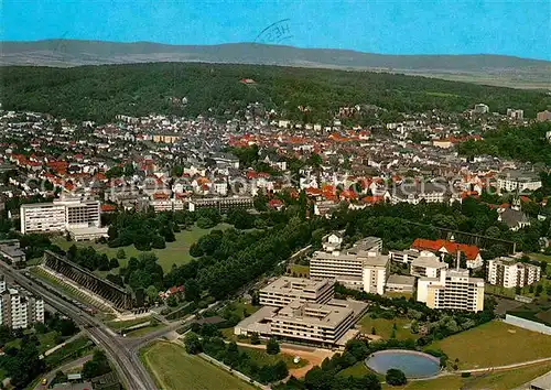 AK / Ansichtskarte Bad Nauheim Teilansicht mit Kliniken Fliegeraufnahme Kat. Bad Nauheim