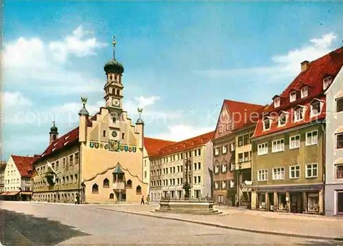 AK / Ansichtskarte Kempten Allgaeu Rathaus Brunnen Kat. Kempten (Allgaeu)