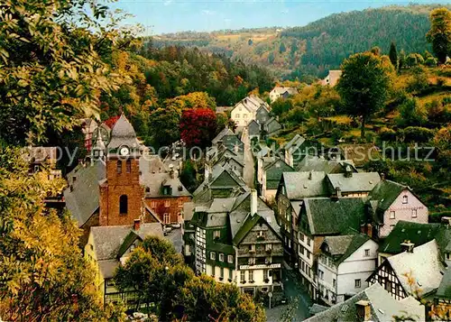 AK / Ansichtskarte Monschau Blick ueber die Stadt Justra Karte Nr 2217 Kat. Monschau