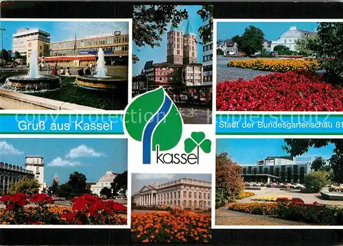 AK / Ansichtskarte Kassel Bahnhof Kirche Park Bundesgartenschau Kat. Kassel