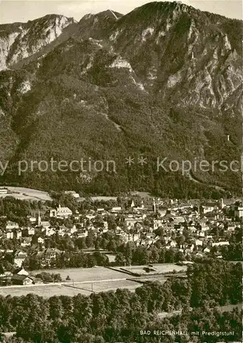 AK / Ansichtskarte Bad Reichenhall Fliegeraufnahme mit Predigtstuhl Kat. Bad Reichenhall