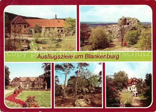 AK / Ansichtskarte Blankenburg Harz Kloster Michaelstein Burgruine Regenstein Kleines Schlossmuseum  Kat. Blankenburg