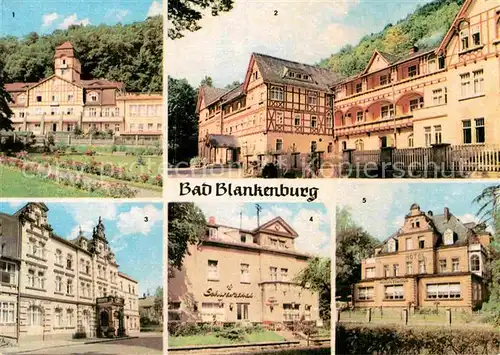 AK / Ansichtskarte Bad Blankenburg FDGB Heime Am Goldberg Albert Haehnel Magnus Poser Schwarzatal Hotel Eberitzsch Kat. Bad Blankenburg