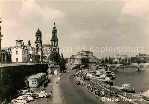 AK / Ansichtskarte Dresden Terrassenufer Kat. Dresden Elbe