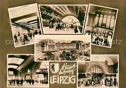 AK / Ansichtskarte Leipzig Hauptbahnhof Teilansichten Kat. Leipzig