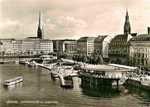 AK / Ansichtskarte Hamburg Alsterpavillon am Jungfernstieg Kat. Hamburg