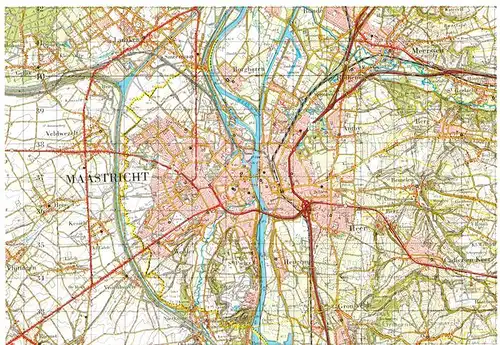 AK / Ansichtskarte Maastricht Topografische Karte  Kat. Maastricht