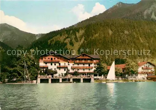 AK / Ansichtskarte Walchensee Hotel Post Kat. Kochel a.See