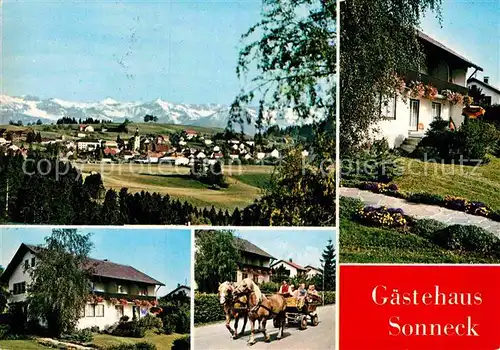 AK / Ansichtskarte Scheidegg Allgaeu Gaestehaus Sonneck  Kat. Scheidegg