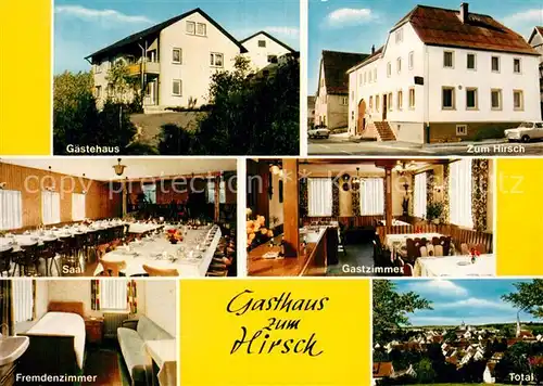 AK / Ansichtskarte Schefflenz Gasthaus zum Hirsch Kat. Schefflenz