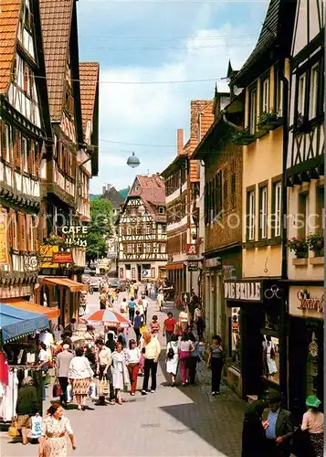 AK / Ansichtskarte Mosbach Baden Hauptstrasse Fachwerkhaeuser Kat. Mosbach
