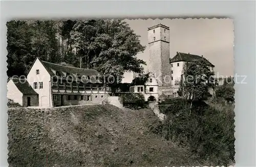 AK / Ansichtskarte Neckarmuehlbach Teilansicht Burg Kat. Hassmersheim