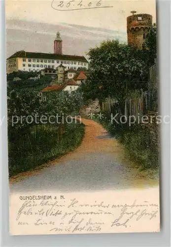 AK / Ansichtskarte Gundelsheim Neckar Schloss