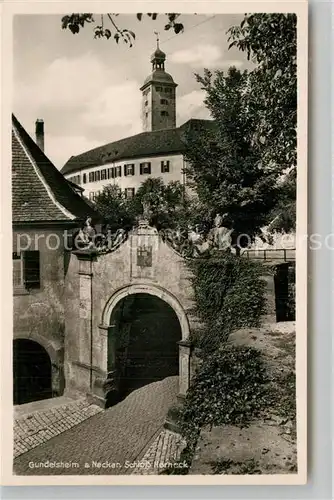 AK / Ansichtskarte Gundelsheim Neckar Portal Schloss Horneck