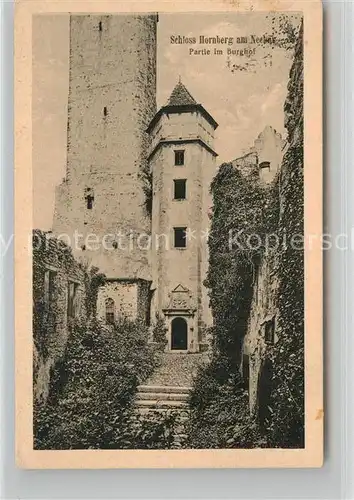 AK / Ansichtskarte Gundelsheim Neckar Schloss Horneck Burghof