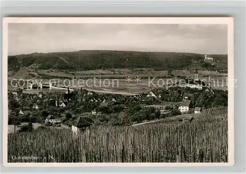 AK / Ansichtskarte Gundelsheim Neckar Panorama Schloss Horneck und Schloss Guttenberg
