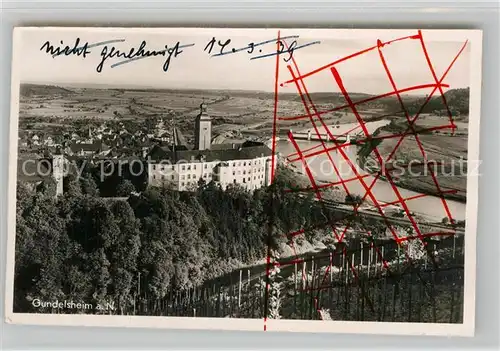 AK / Ansichtskarte Gundelsheim Neckar Schloss Hornegg Zensiert