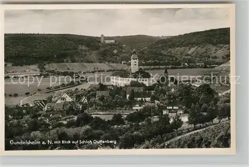AK / Ansichtskarte Gundelsheim Neckar Blick auf Schloss Guttenberg