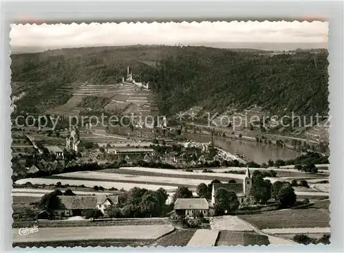 AK / Ansichtskarte Gundelsheim Neckar Fliegeraufnahme Michaelsberg Michaelskapelle Burg Hornberg