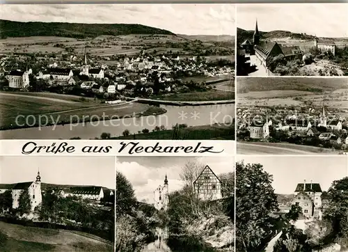 AK / Ansichtskarte Neckarelz Gesamtansicht Schloss Haus Maria Trost Kat. Mosbach