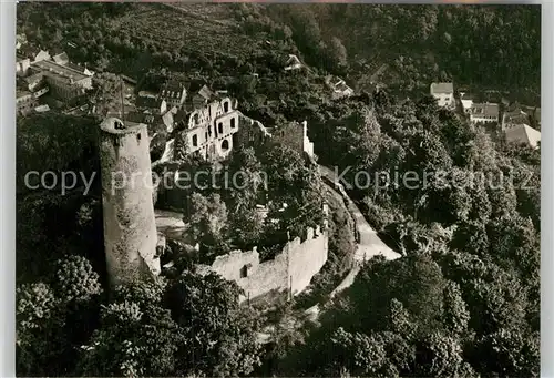 AK / Ansichtskarte Weinheim Bergstrasse Fliegeraufnahme Burgruine Windeck Kat. Weinheim