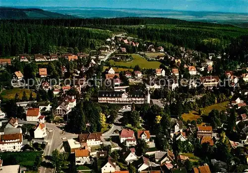 AK / Ansichtskarte Hahnenklee Bockswiese Harz Kurort Wintersportplatz Fliegeraufnahme Kat. Goslar