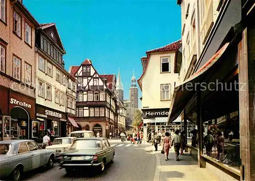 AK / Ansichtskarte Goslar Breitestrasse und Marktkirche Kat. Goslar