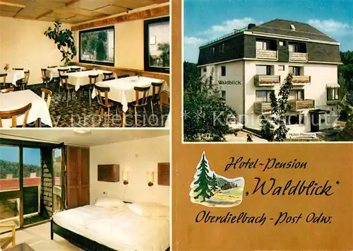 AK / Ansichtskarte Oberdielbach Hotel Pension Waldblick Doppelzimmer Kat. Waldbrunn