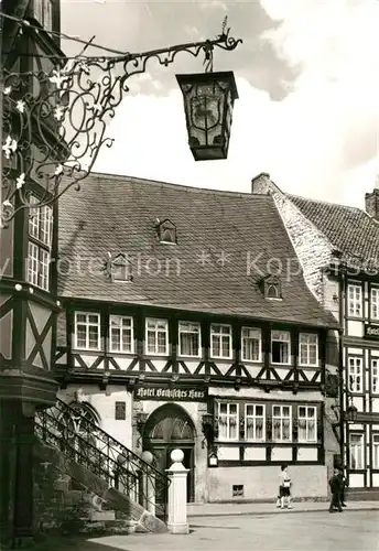 AK / Ansichtskarte Wernigerode Harz Hotel Gothisches Haus Kat. Wernigerode