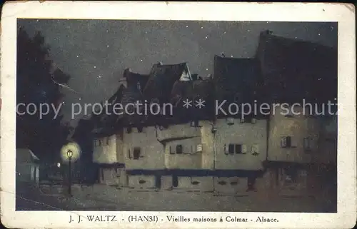 AK / Ansichtskarte Hansi Waltz J J Vieilles maisons a Colmar Alsace Nr. 177 Kat. Kuenstlerkarte