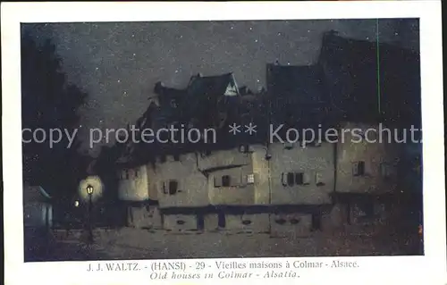 AK / Ansichtskarte Hansi Waltz J J Vieilles maisons a Colmar Alsace Nr. 29 Kat. Kuenstlerkarte