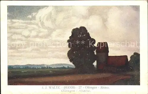 AK / Ansichtskarte Hansi Waltz J J Oltingen Alsace Nr. 27 Kat. Kuenstlerkarte